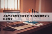 上海中小板基金净值多少_中小板指数基金代码是多少