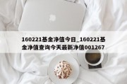 160221基金净值今日_160221基金净值查询今天最新净值001267