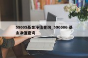 59005基金净值查询_590006 基金净值查询