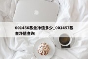 001456基金净值多少_001457基金净值查询