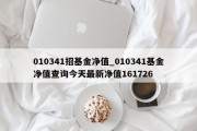 010341招基金净值_010341基金净值查询今天最新净值161726