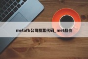 metafb公司股票代码_met股价