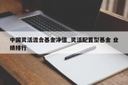 中国灵活混合基金净值_灵活配置型基金 业绩排行