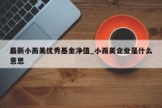 最新小而美优秀基金净值_小而美企业是什么意思