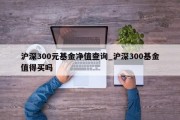 沪深300元基金净值查询_沪深300基金值得买吗