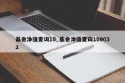 基金净值查询10_基金净值查询100032